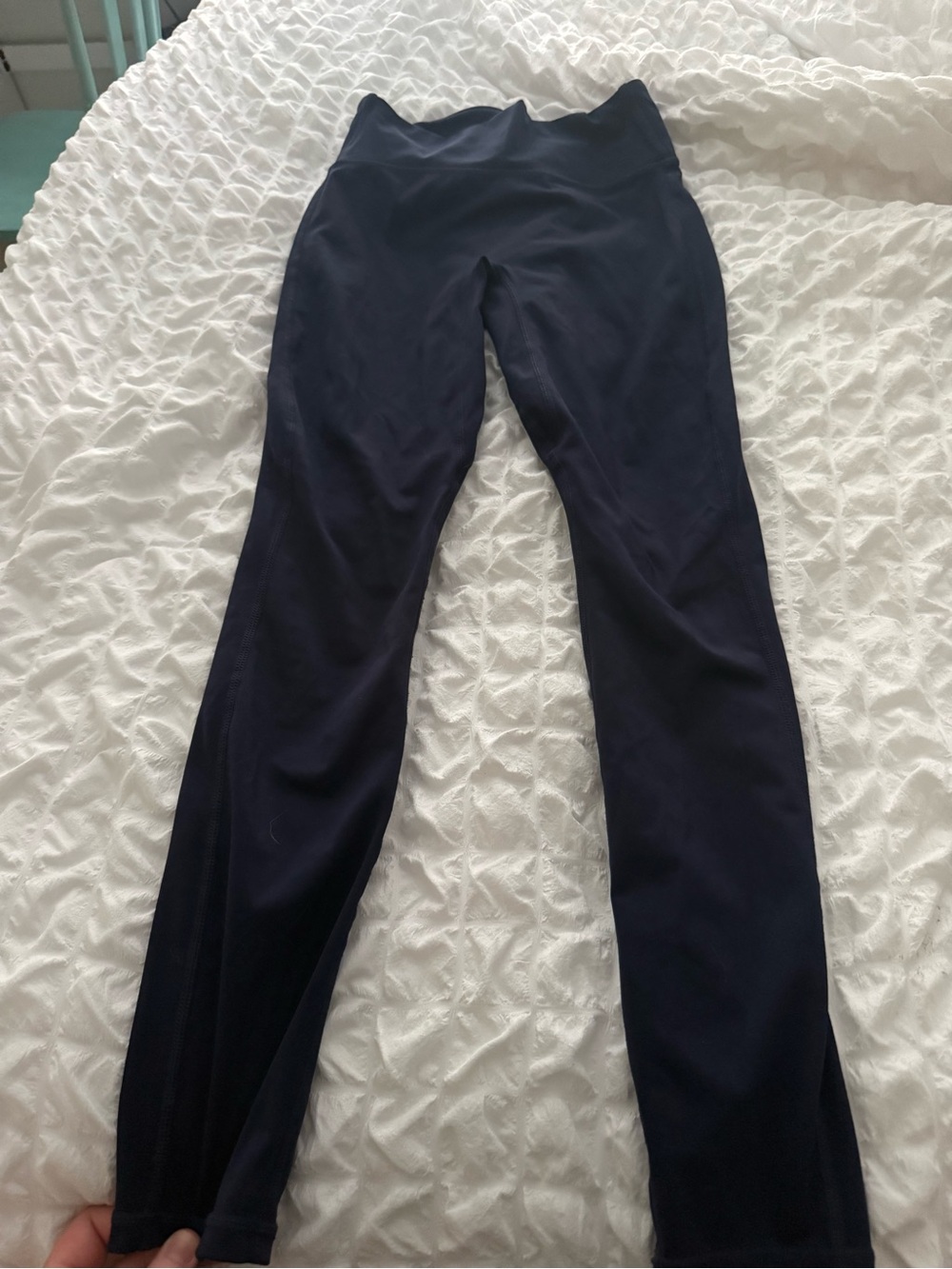 Fabletics Navy High-Waist Powerhold Leggings